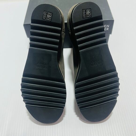 Eileen Fisher Caddy-TN Women's US 9.5M Chelsea Bootie Graphite Nubuck Wedge Heel - Picture 10 of 15